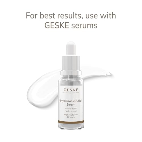 GESKE SmartAppGuided¢â Cool & Warm Eye & Face Massager | 7 in 1 | Multi Massager | Face & Neck | Battery-free Cooling & Warming | Firms, Relaxes & De-Puffs Skin | Eye-Nose Area Targeted Design