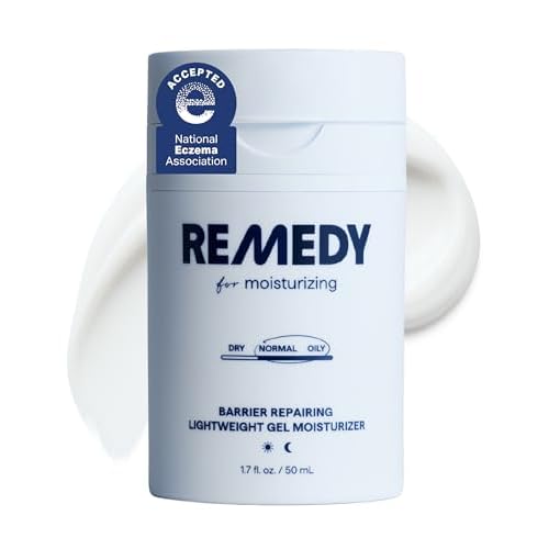Remedy for Light Moisture | Barrier Repairing Hydrating Lightweight Gel Moisturizer Water Cream for Normal to Oily Skin | By Dermatologist Dr. Shah, 1.7 fl. Oz