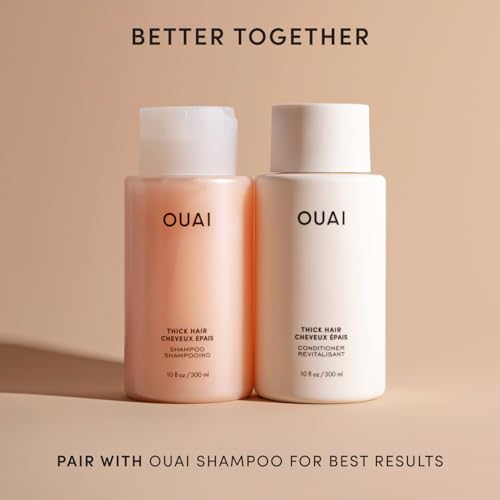OUAI Thick Hair Conditioner - Moisturizing 10 Oz Full Size Pack