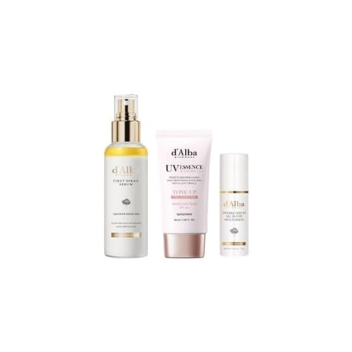 d'alba Piedmont White Truffle Spray Serum & Waterfull Tone-Up Sunscreen BROAD SPECTRUM SPF 50+, Multi Balm