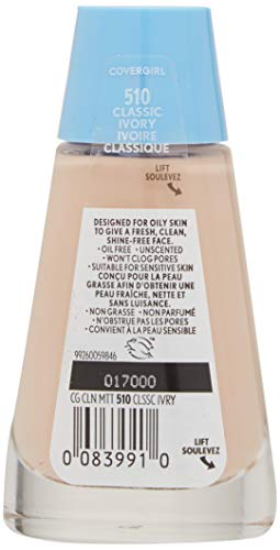Oil-Free Liquid Foundation for Oily Skin - Classic Ivory, Pack of 2