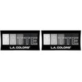 L.A. COLORS 5 Color Matte Eyeshadow, Black Lace, 0.08 Ounce (Pack of 2)