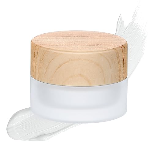 Geiserailie 150 Pieces Glass Cosmetic Containers Empty Sample Jars with Leak Proof Lids Makeup Sample Containers for Lotion Cream Cosmetic (5 Gram)
