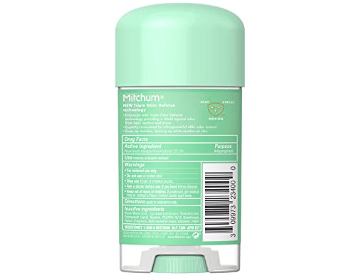 Revlon Mitchum Gel Anti-Perspirant Deodorant for Women, Powder Fresh, 2.25 oz, 5 Pack