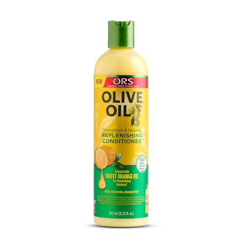 ORS Olive Oil Exotic Scalp Oil 4.3oz, Moisture Restore Creamy Aloe Shampoo, Strengthen & Nourish Replenishing Conditioner