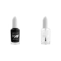 wet n wild Fast Dry AF Nail Color, Long-Lasting Nail Polish, Throwing Shade (Black) Fast Dry AF Nail Color, Long-Lasting Nail Polish, X-Ray Vision (Clear)