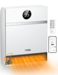 DREO White Wall-Mounted Smart Space Heater with Remote & Alexa - Standard Edition