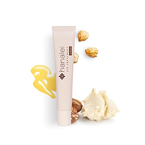 Hanalei Lip Treatment 2-Pack Bundle (Clear and Sand) | Made with Kukui Oil, Shea Butter, Agave, and Grapeseed Oil, Soothe Dry Lips (Cruelty free, Paraben free)