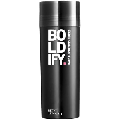 Boldify Hair Fibers for Thinning Hair - Dark Brown 56g, Vegan & Water-Resistant
