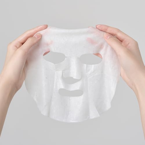 Rice Bran Sheet Mask with Rice and Herb Extracts - Hydrating & Soothing Cotton Face Mask - 10 Pack