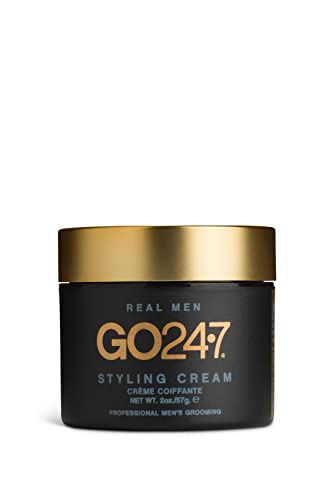 GO247 Medium Hold Hair Styling Cream for Men - Matte Finish, 2 oz