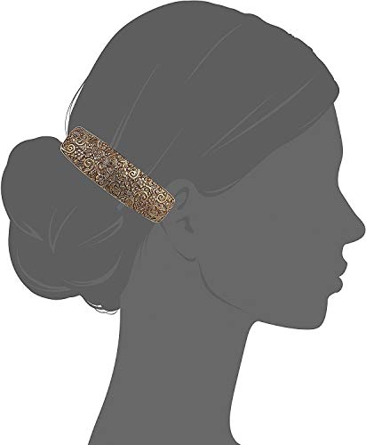 1928 Jewelry Company Gold-Tone Floral Hair Barrette - 1 Count