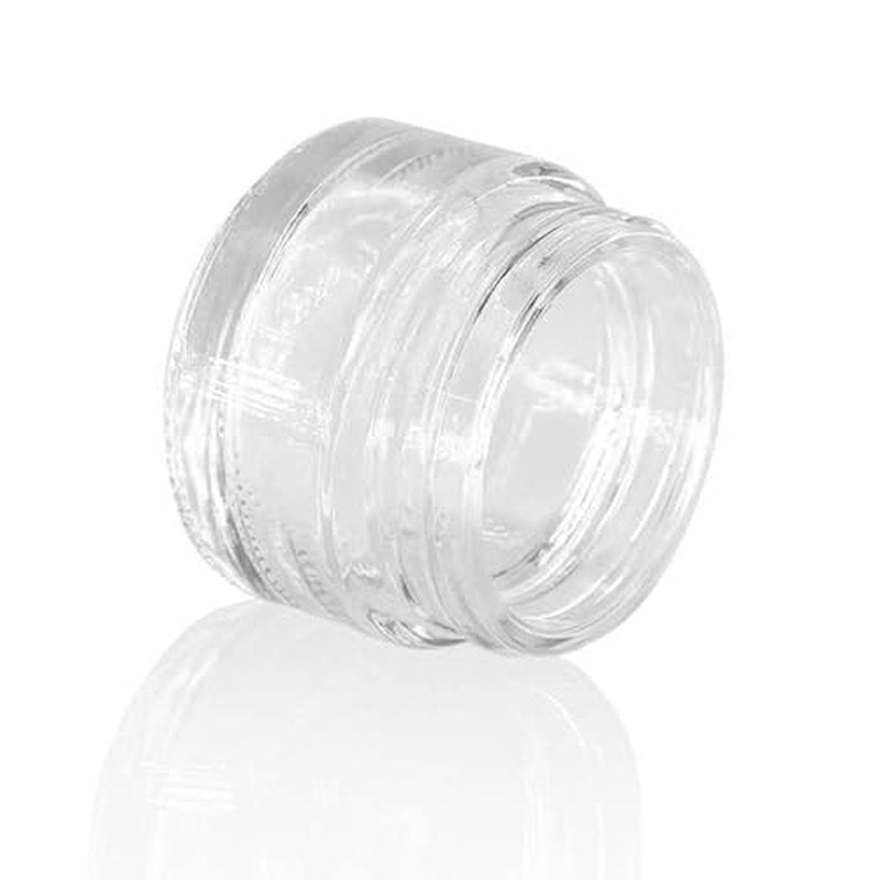 90 Pack 5ml Glass Lip Balm Containers, Small Empty Cosmetic Sample Jars with Lids, Refillable Clear Airtight Glass Jars for Skincare, Lotion, Cream, Wax, Travelling, Retail Store