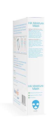 Hyalogic Hyaluronic Acid & Aloe Face Mask Pack of 4 - Hydrating & Radiance Boosting Sheet Mask for Women - 0.34 Ounce