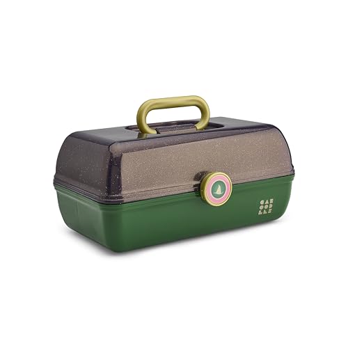 Caboodles Women's On-The-Go Girl, Wicked Elphaba-Purple Sparkle Over Green