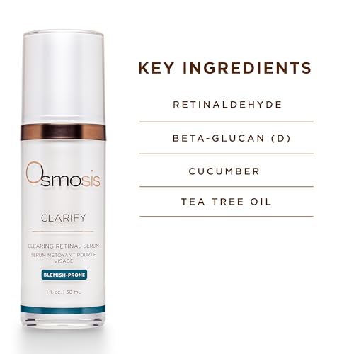 OSMOSIS Clarify Retinal Blemish-Prone Skin Serum - Supports Clear, Balanced Complexion, 1 Fl Oz