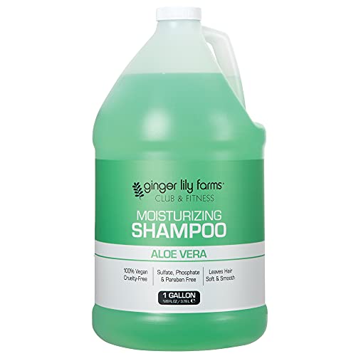 Ginger Lily Farms Aloe Vera Moisturizing Shampoo 128oz - Vegan, Cruelty-Free, Salon-Quality