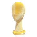 Yellow Velvet Mannequin Head for Wig & Hat Display - 13.8"