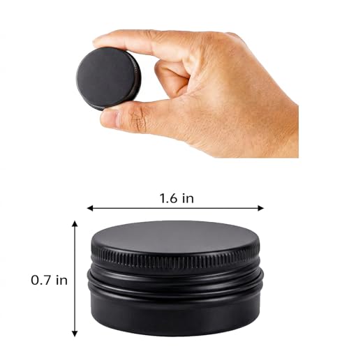 120 Pack 0.5 oz Aluminum Lip Balm Tins - Leakproof Cosmetic Containers