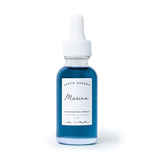 Earth Harbor | MARINA Biome Brightening Ampoule - Brightens & Balances | Blue Tansy + Spirulina + Squalane | 1 fl oz