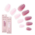 Dashing Diva Glaze Nail Strip Duo - Glazed Collection - Strawberry & Sangria - Long Lasting, Chip Resistant Semi-Cured Gel Nails - Variation: Glazed