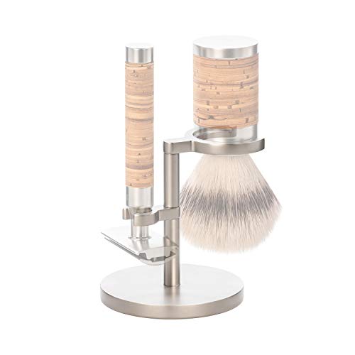 M?HLE ROCCA Stand for Razors & Shaving Brushes | Shave Accessory | Matt Stainless Steel