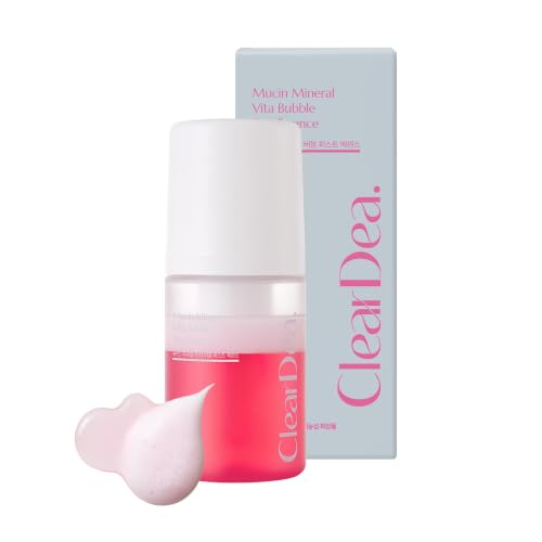 ClearDea Mucin Mineral Vita Bubble Essence Duo with Micro-Bubble Formula & 2-in-1 Toner Serum – Glass Skin, 2.03 Fl Oz (Variation 1)