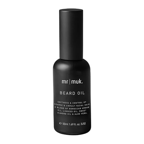 MUK Beard Oil 50ml - Nourishing Natural Oil for Soft, Healthy Facial Hair