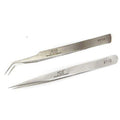 Best Pair VETUS TS12 TS15 Precise Straight Curved Tweezers For Eyelash Extension (one pair)
