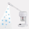 Nano Ionic Facial Steamer, Portable Face Steamer with LCD Screen, Extendable 360¡Æ Rotating Arm, Rotatable Nozzle, Hot Mist Function for Personal Care at Home or Salon