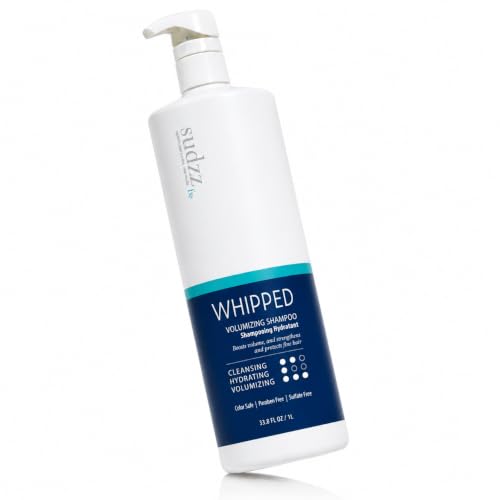 Whipped Volumizing Shampoo for Fine Hair - Hydrating, Sulfate & Paraben Free - 33.8 Fl Oz (Pack of 1)