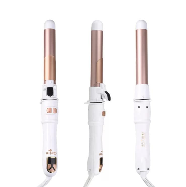 Auto Rotating Hair Curler 28mm Curling Wand with LCD Temp Dual Voltage