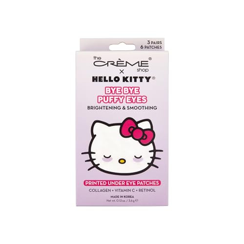 The Cr?me Shop Hello Kitty Bye Bye Puffy Eyes Under Eye Patches, Korean Eye Mask - 3 Pairs