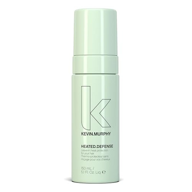KEVIN.MURPHY HEATED.DEFENSE - Heat Protection Spray for Hair - For All Hair Types - Leave-In Foam - Extreme Heat Protection - Cruelty Free Foam - 150 mL / 5.1 fl oz
