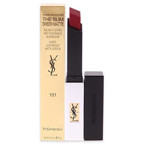 Yves Saint Laurent Rouge Pur Couture The Slim Sheer Matte Lipstick - 101 Rouge Women 0.07 oz