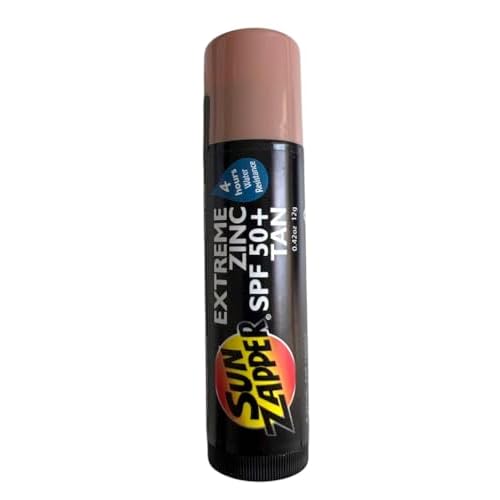 Sun Zapper Zinc Stick SPF 50 + Zinc Oxide Mineral Sunblock Stick for Face (Medium Skin Tone)