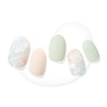 Dashing Diva Glaze Nail Strips - Emerald Marble, Semi-Cured Gel, Long Lasting, 34 Wraps
