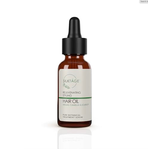 Rejuvenating Hair Oil with Organic Camellia & Argan Oil - Nourish & Smooth Dry Damaged Hair 1 Fl Oz