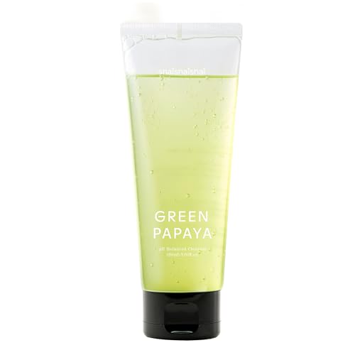 shaishaishai GREEN PAPAYA pH 5.5 Balanced Cleanser, Mildly Acidic Exfoliating Papain Enzyme For Sun Exposed & Alkalized Skin, Regulates Oil Moisture Balance, Korean Skin Care, 5.07 oz