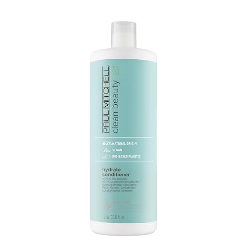 Paul Mitchell Clean Beauty Hydrate Conditioner, Intensely Nourishing Conditioner, Improves Manageability, For Dry Hair