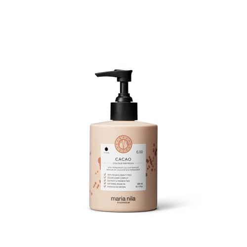 Maria Nila Color Refresh Cacao 10.1 Fl Oz – Warm Brown Color Mask for Color-Treated Hair