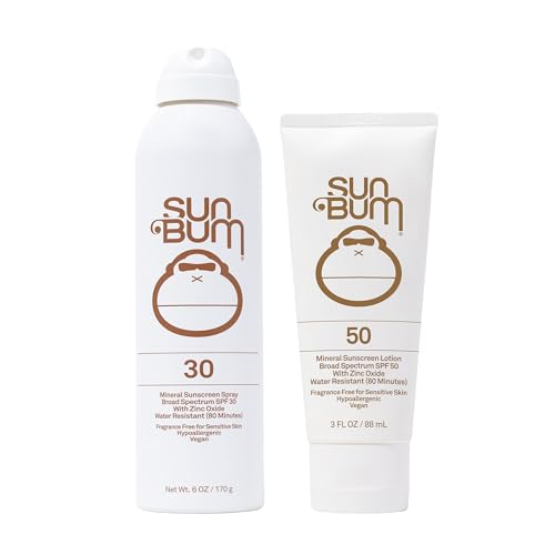 Mineral Sunscreen Spray SPF 30 & Lotion SPF 50 - Reef Friendly, Vegan, Broad Spectrum