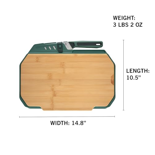 Gerber ComplEAT Slim Camping Cutting Board Set with Paring & Chef Knives