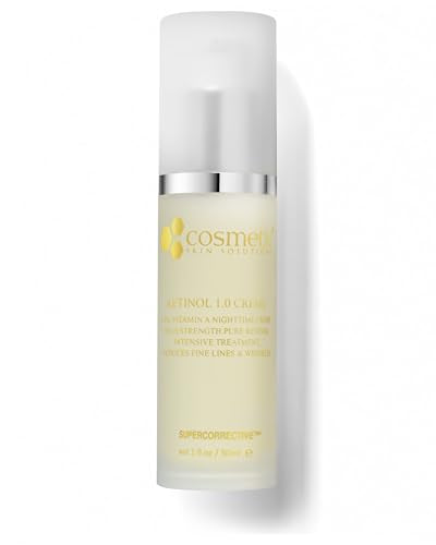 Retinol 1% Night Cream for Face & Neck with Hyaluronic Acid, Ceramides & Vitamins A E B5