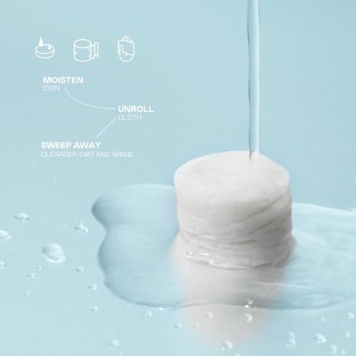 The Skinsheet Reusable Facial Cleansing Coins - Biodegradable, Travel-Size, Hypoallergenic, 12 Pack