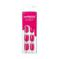 KISS imPRESS Color Press-On Nails Polish-Free Manicure Set, ¡®Orchid Festival¡¯, 30 Chip-Proof, Smudge-Proof Fake Nails