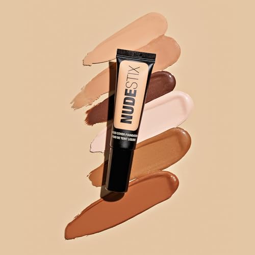 Nudestix Tinted Cover Liquid Foundation ? Lightweight, Buildable Coverage for a Natural Radiant Finish | Hydrating Formula with 18 Botanical Extracts | Clean, Vegan Makeup