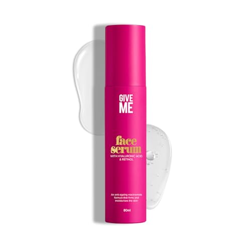 Give Me Cosmetics Hydrating Face Serum 80ml with Hyaluronic Acid, Retinol, Peptides & Vitamin B5 - Lightweight, Non-Greasy Formula for Radiant-Looking Skin