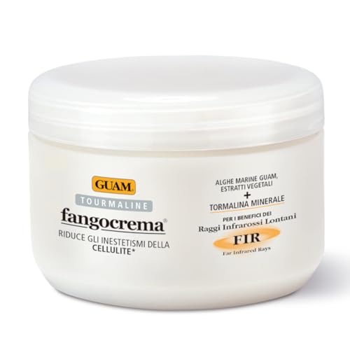 GUAM Fangocrema Anti-Cellulite Cream ? Seaweed & Tourmaline FIR for Skin Tightening ? Hot Gel with Caffeine for Firming & Contouring (10.5Oz)