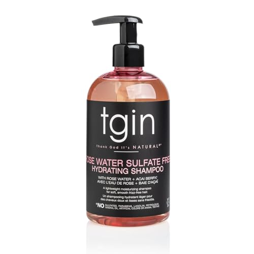 Thank God It's Natural Rose Water Sulfate-Free Hydrating Shampoo - Frizz Control, Soft & Bouncy Hair - Variation B084SMR6X9